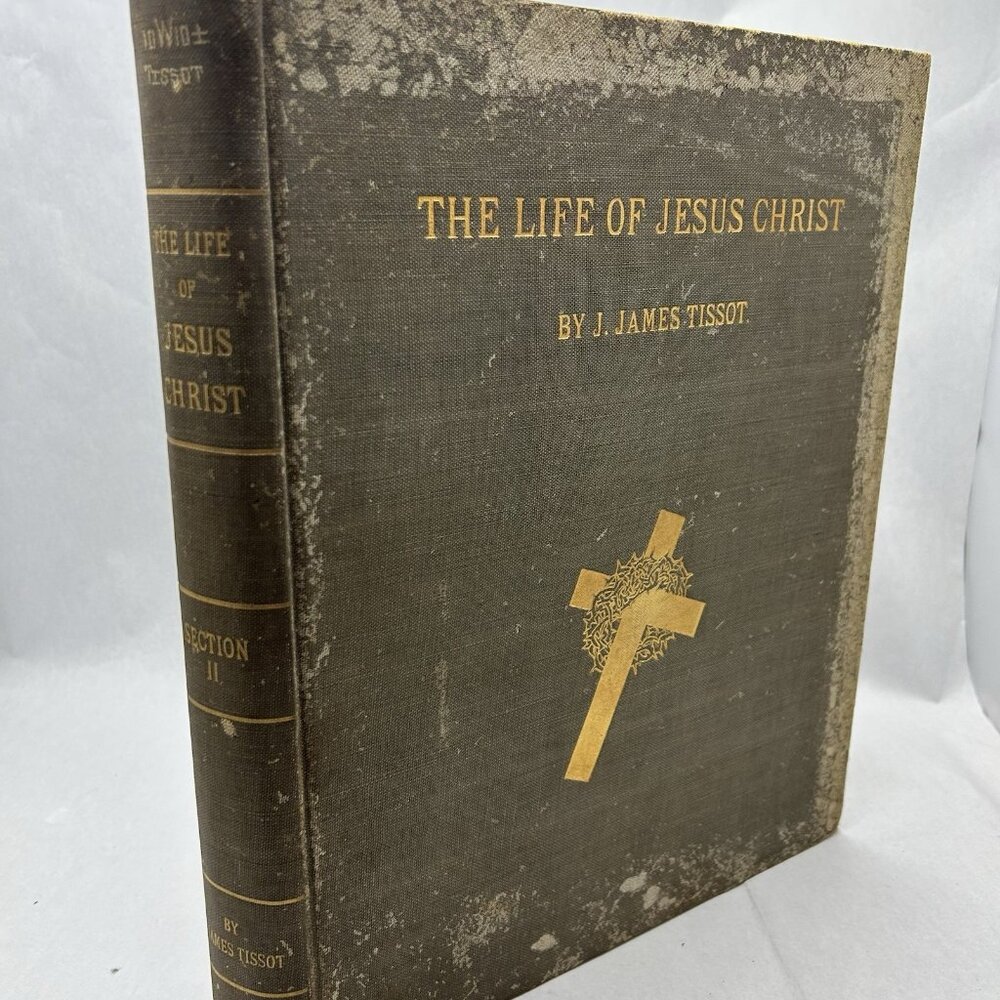 ANTIQUE 3 VOLUME SET THE LIFE OF JESUS CHRIST BY J. JAMES TISSOT